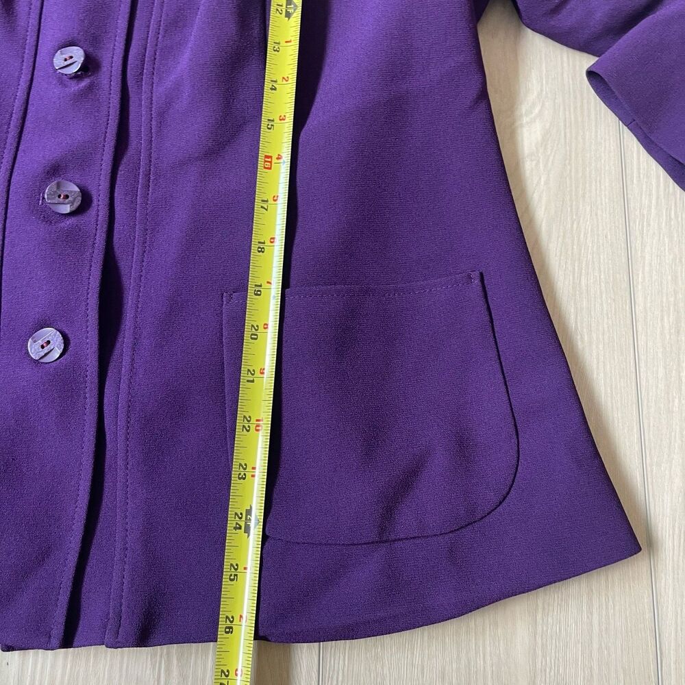Women's Purple Tailored Blazer and Skirt Suit Set - Picture 11 of 16
